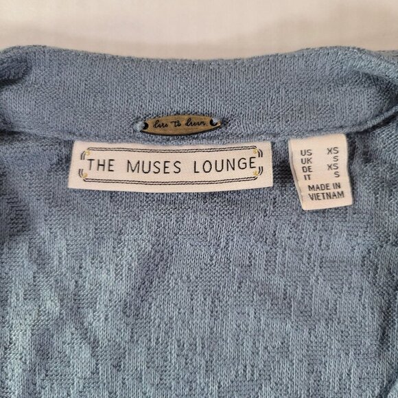 The Muses Lounge Ruched Long Sleeve Lightweight Cardigan Size XS - Picture 3 of 9